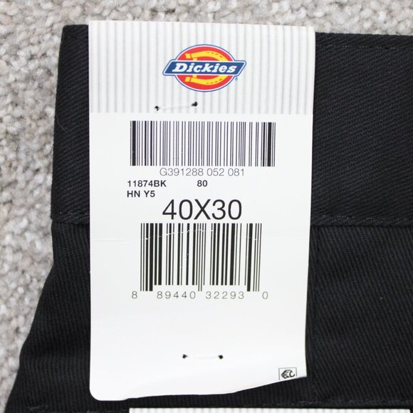 Dickies 874 Work Pants NWT Mens 40x30 Black Original Fit Flex Straight Leg - Picture 9 of 15